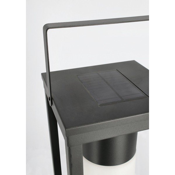 Črna LED lanterna s solarnim panelom/na USB (višina 38 cm) Solar – Bizzotto-image-3