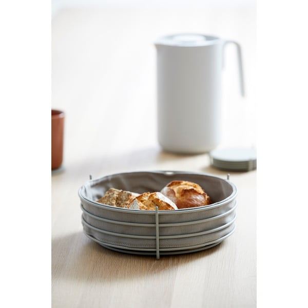 Siva košara za pecivo z bombažno podlogo Zone Singles-image-1