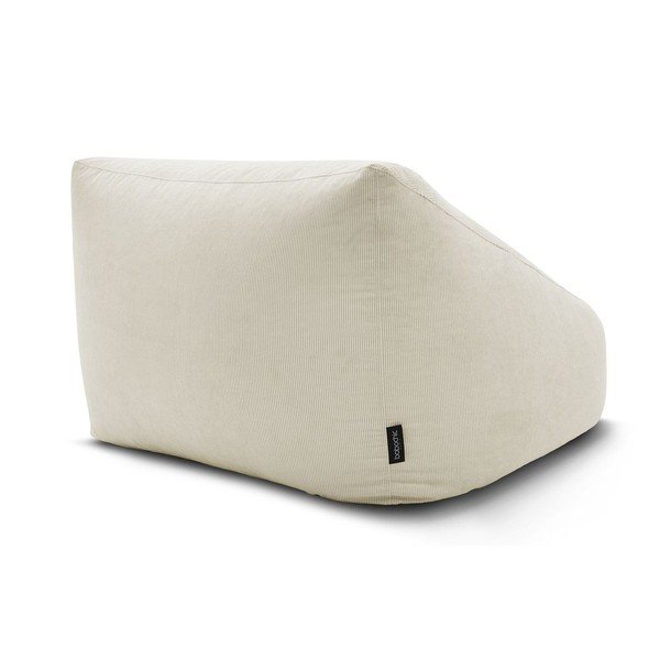 Bež vreča za sedenje iz rebrastega žameta Lilibet – Bobochic Paris-image-4