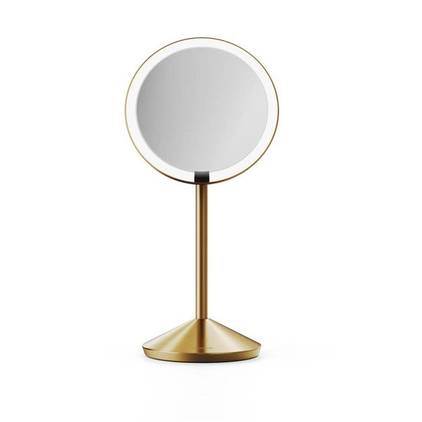 Kozmetično ogledalo z lučjo/povečevalno (5x povečava) ø 12 cm – simplehuman