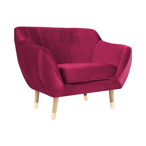 Roza žametni fotelj Mazzini Sofas Benito-image-2