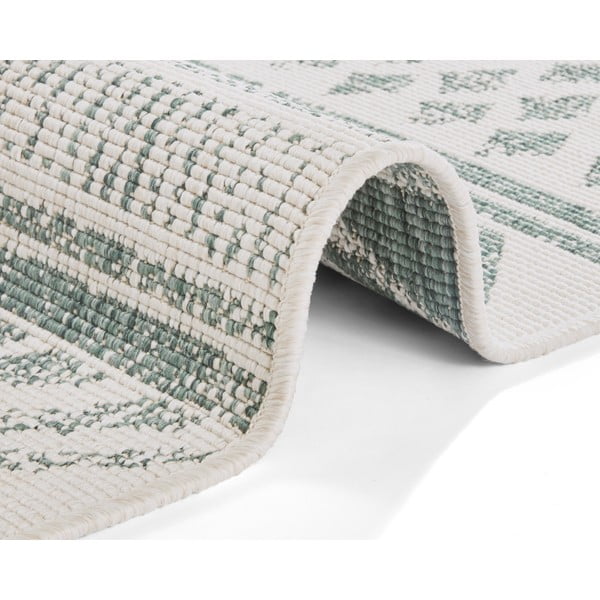 Zeleno-krem zunanja preproga NORTHRUGS Biri, 80 x 350 cm-image-3