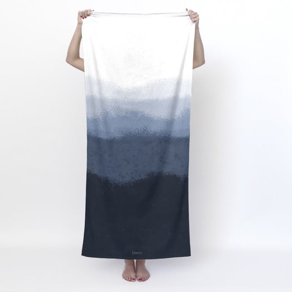 Bela/modra brisača 70x150 cm Nightfall – Blanc