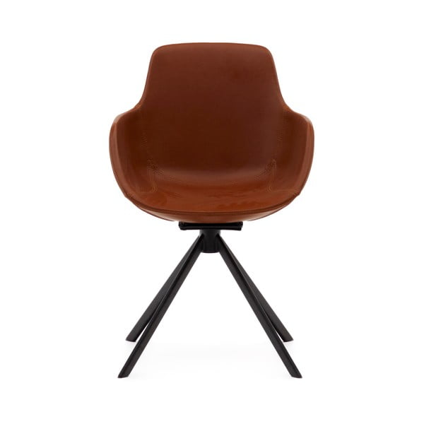 Jedilni stoli v konjak rjavi barvi v kompletu 2 ks Tissiana – Kave Home