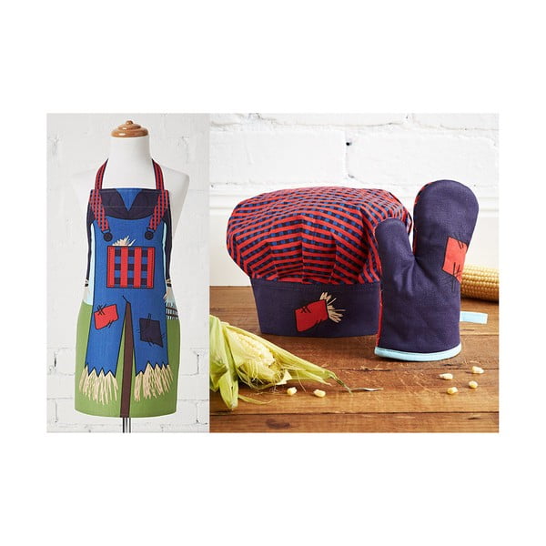 Ladelle Komplet otroškega predpasnika, klobuka in kuhinjskih rokavic Scarecrow