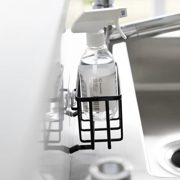 Črno kovinsko držalo za detergent z namestitvijo brez vrtanja Film Hook – YAMAZAKI-image-4