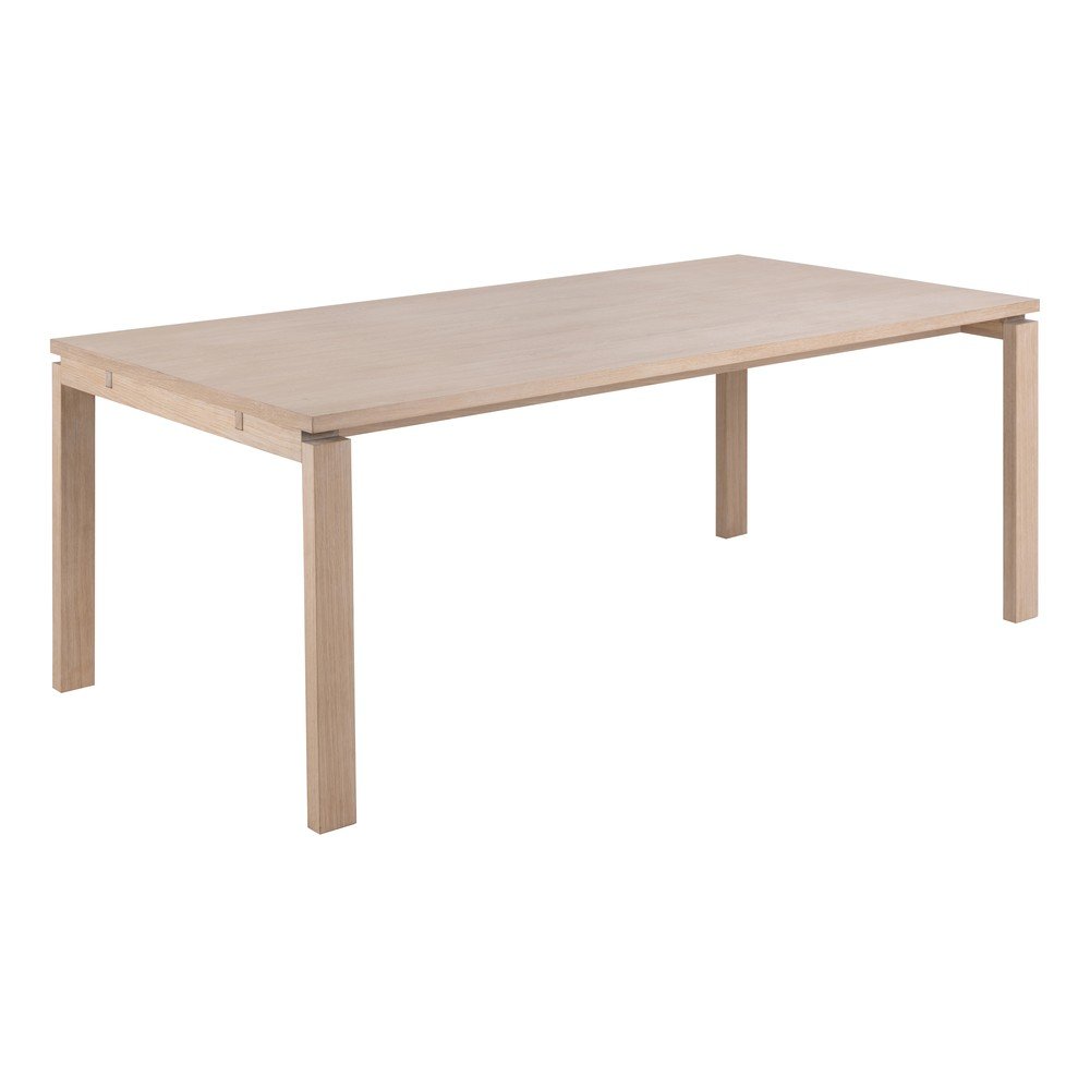 Raztegljiva jedilna miza z mizno ploščo v hrastovem dekorju 100x200 cm Linley