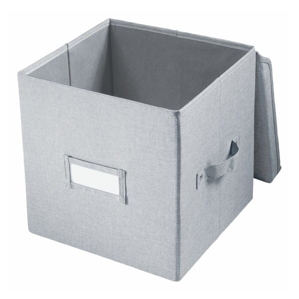 Siva škatla za shranjevanje iDesign Codi, 32 x 27,9 cm