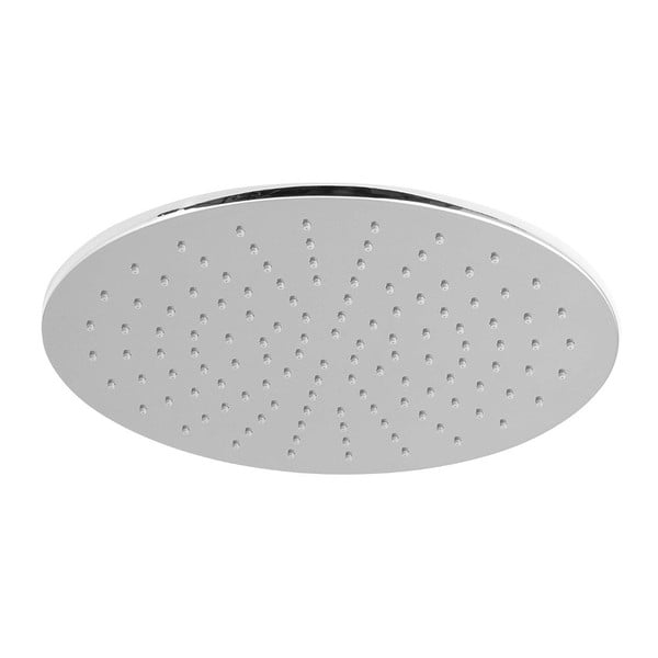 Medeninasta tuš glava v sijajno srebrni barvi ø 30 cm – Sapho-image-1