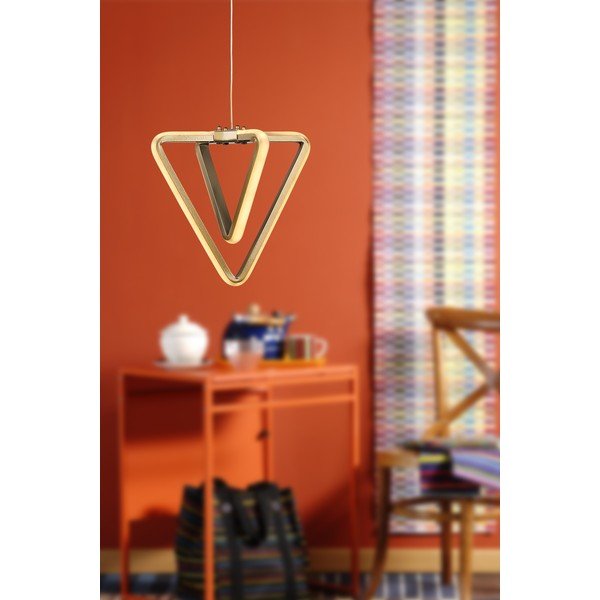 Kovinska LED viseča svetilka v bronasti barvi ø 20 cm Baris – Squid Lighting-image-1