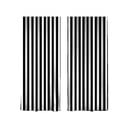 Črne-bele zavese v kompletu 2 ks 140x260 cm – Mila Home