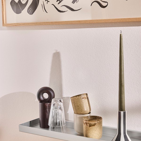 Kovinska polica v srebrni barvi 50 cm Bakku – OYOY Living Design-image-2
