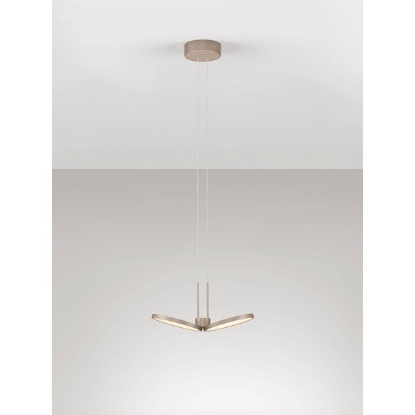 Aluminijasta LED zatemnitvena viseča svetilka v mat zlati barvi ø 32,5 cm Vea – Nova Luce-image-4