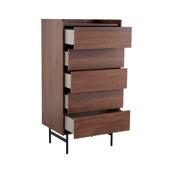 Komoda v orehovem dekorju v temni naravni barvi 60x118,5x45 cm Örgryte – Jotex-image-4