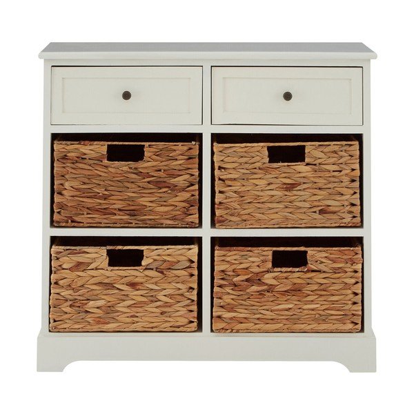 Slonokoščena komoda iz masivne pavlonije 76x70x33 cm Vermont – Premier Housewares-image-3