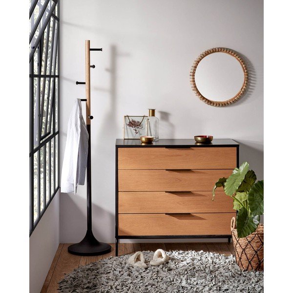Črno stojalo za plašče Kave Home Berry-image-1