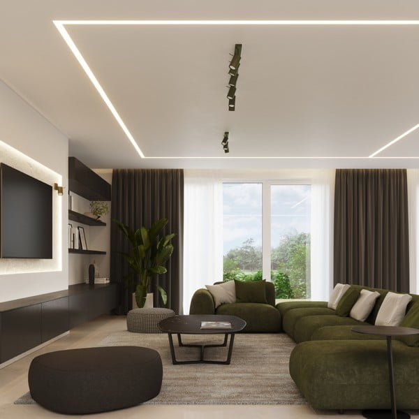 Zeleno točkovno svetilo 6x117 cm Etna – Sollux-image-3