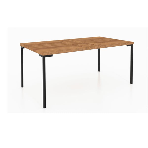 Jedilna miza iz masivnega hrasta 90x200 cm Abies – The Beds