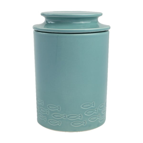 Turkizno modra keramična škatla T&G Woodware City Ocean Crab
