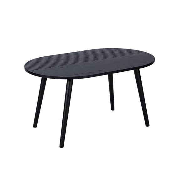 Črna ovalna kavna mizica Bonami Essentials Leo-image-1