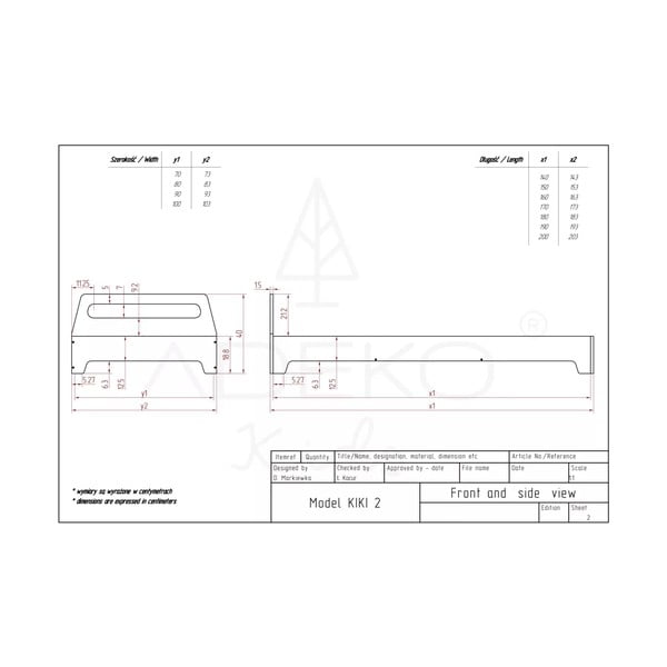 Otroška postelja 90x190 cm Kiki 2 - Adeko-image-3