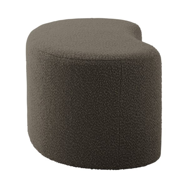 Sivo-rjav tabure iz tkanine bouclé Ada – Leitmotiv-image-3