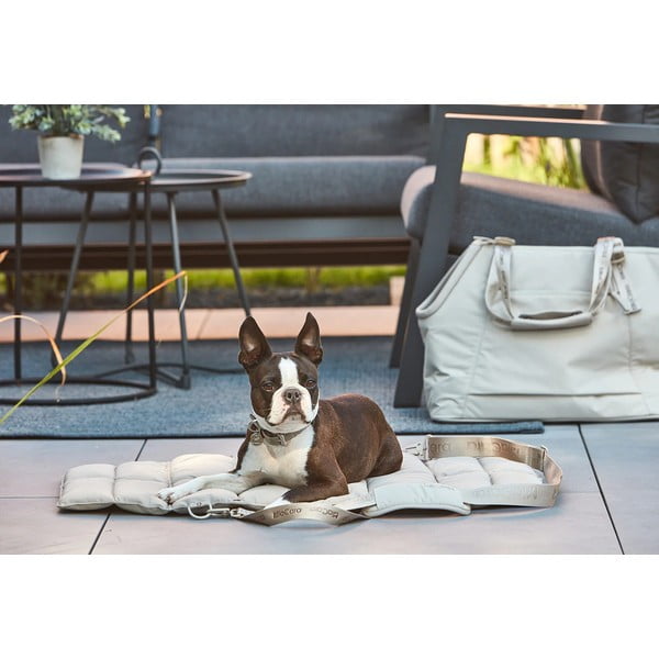 Temno sivo potovalno ležišče za pse 70x100 cm Strada Asphalt M – MiaCara-image-1