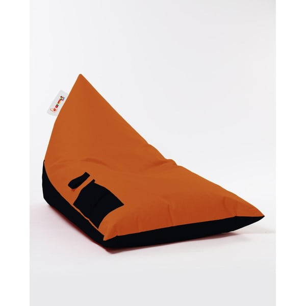 Oranžna vrtna sedežna vreča Piramit Double – Floriane Garden