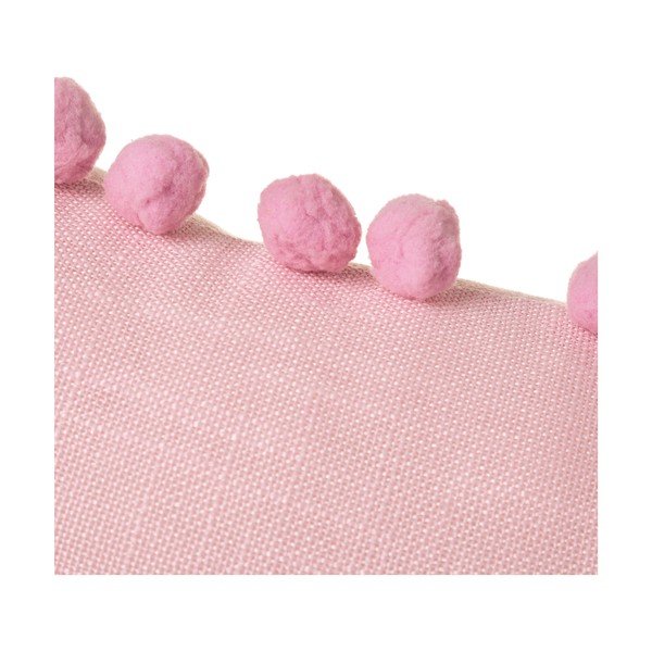 Rožnat okrasni vzglavnik Unimasa Pompon, 45 x 45 cm-image-1