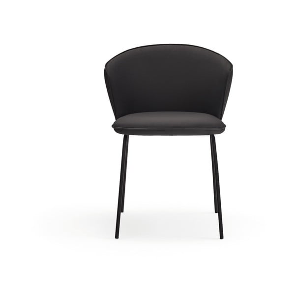 Črni oblazinjeni jedilni stoli v kompletu 2 ks Add – Teulat-image-3