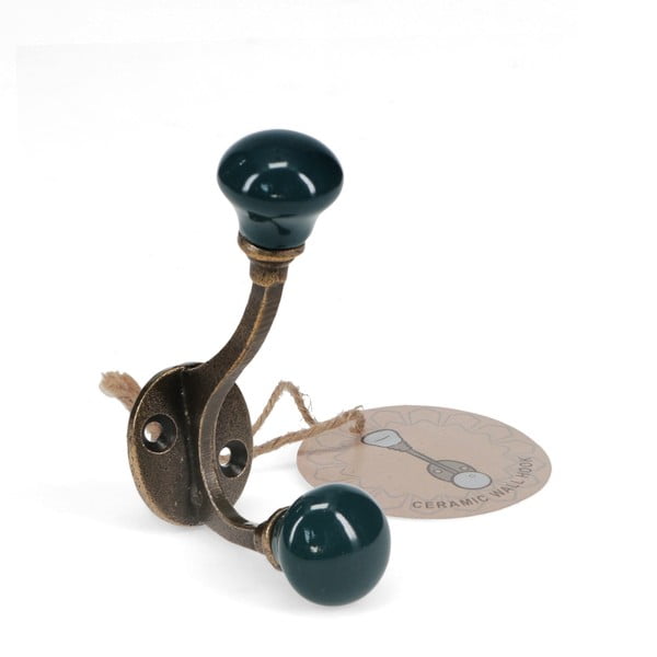 Temno moder kovinski stenski obešalnik 3 cm – Rex London-image-2