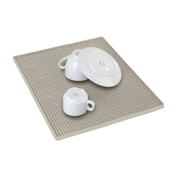 Bež gumijasta odcejalna podloga 40x30 cm Maxi – Wenko