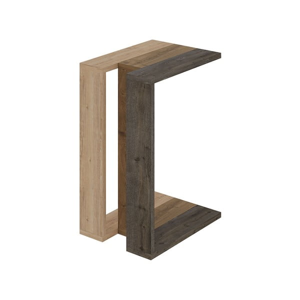 Stranska mizica v hrastovem dekorju 40x30 cm Macha – Marckeric-image-3