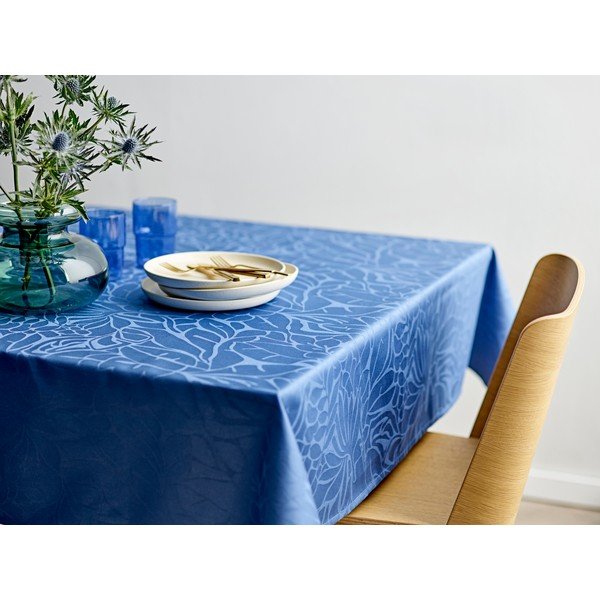 Namizni prt iz damasta 140x320 cm Abstract leaves – Södahl-image-1