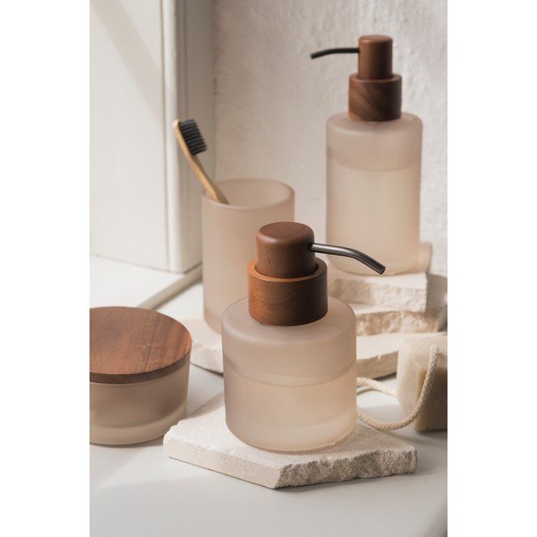 Bež steklen dozirnik za milo 310 ml Modest – Mette Ditmer Denmark-image-2