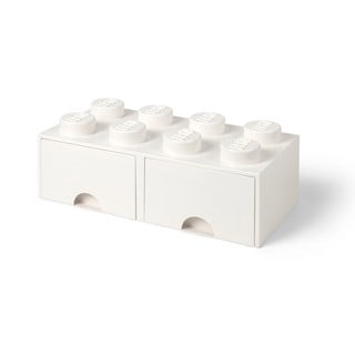 Bela škatla za shranjevanje z dvema predaloma LEGO®