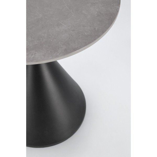 Okrogla stranska mizica z mizno ploščo v marmornem dekorju ø 50 cm Joona – Bizzotto-image-3