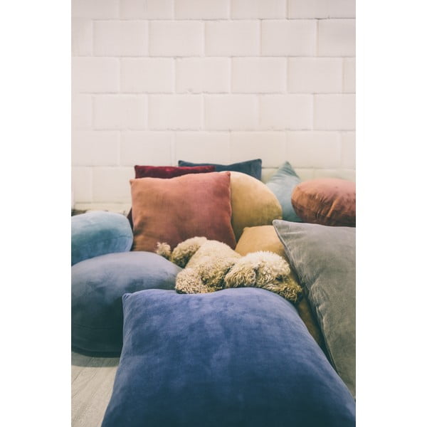 Oranžno-rjav okrasni vzglavnik iz mikrovlaken Tiseco Home Studio Marshmallow, ø 40 cm-image-1