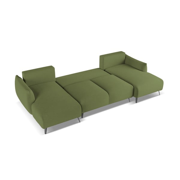 Zelena kotna sedežna garnitura Malie – Makamii-image-3