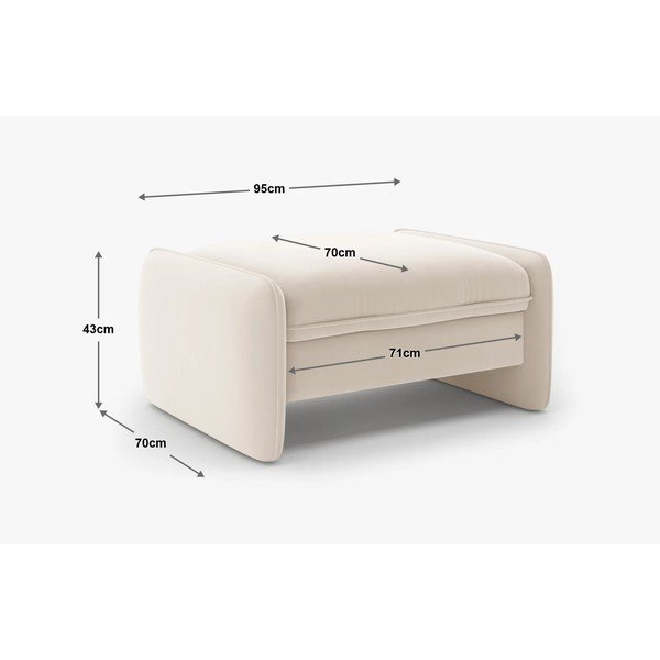 Zelen žameten tabure Georgia – Micadoni -image-3