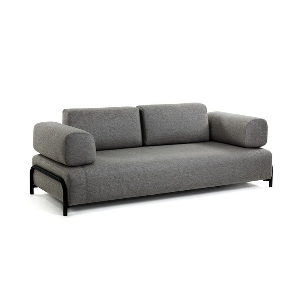 Temno siva zofa z nasloni za roke Kave Home Compo-image-2