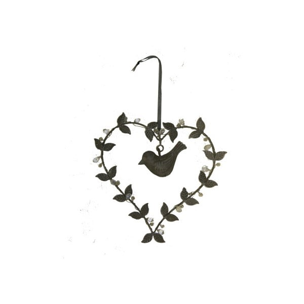 Viseče dekorativno srce Antic Line Bird