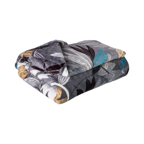 Odeja iz mikropliša 200x150 cm Silver Leafs - My House-image-1