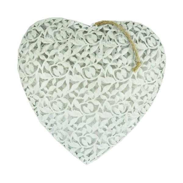Viseča dekoracija Antic Line Heart, 36 x 36 cm
