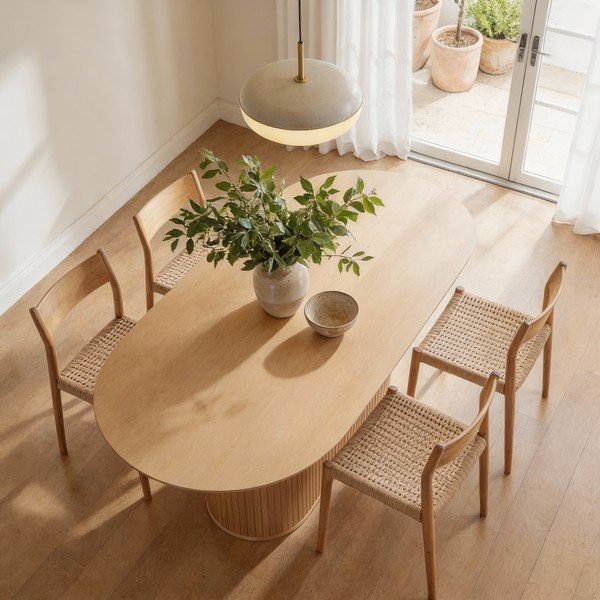 Jedilna miza z mizno ploščo v hrastovem dekorju 95x180 cm Nola – Unique Furniture-image-3