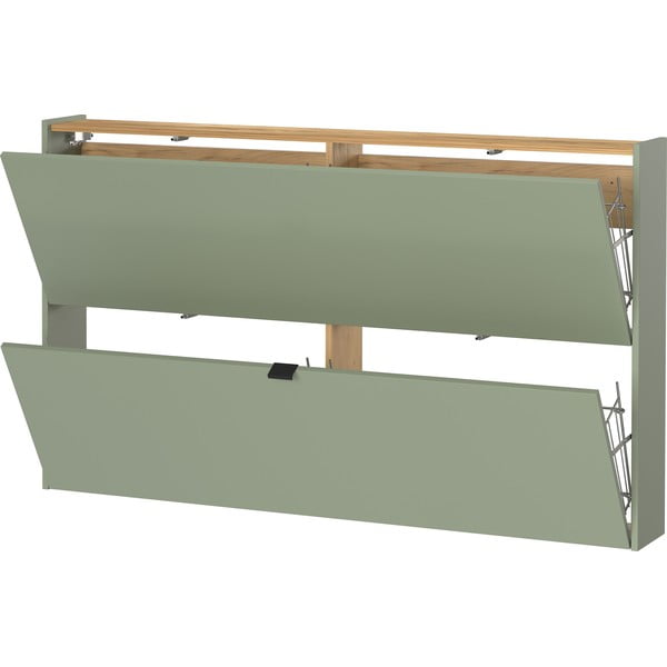 Zelena/siva preklopna omarica za čevlje Ameca – Germania-image-3