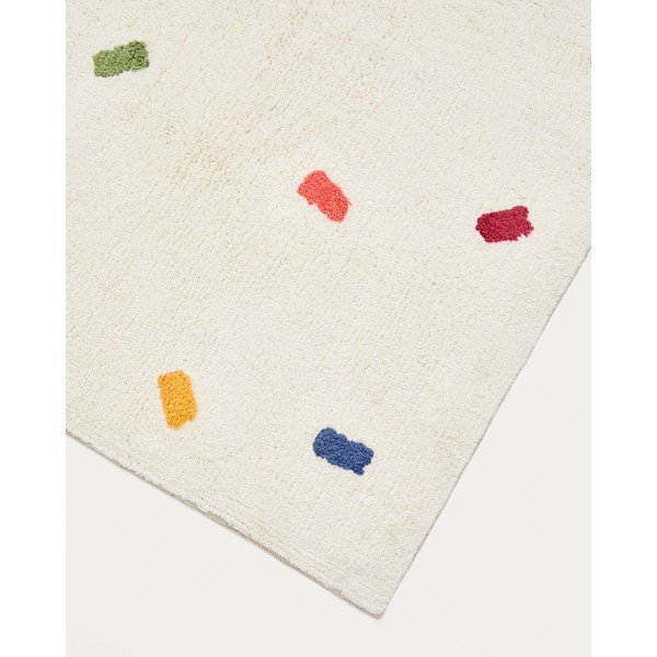 Kremno bela bombažna otroška preproga 90x150 cm Epifania – Kave Home-image-4