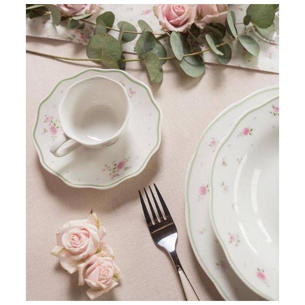 Bel porcelanski pladenj Brandani Nonna Rosa-image-1