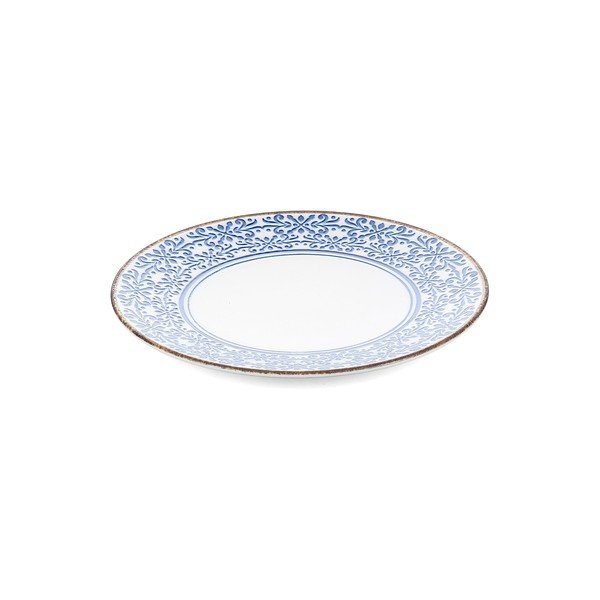 Bel/moder porcelanast krožnik ø 25 cm Azul – BonBistro-image-2