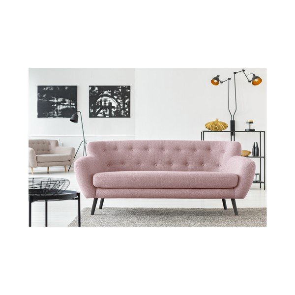 Svetlo roza zofa Cosmopolitan design Hampstead, 192 cm-image-4
